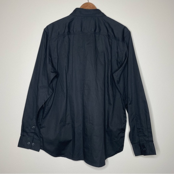 NEW Carhartt Rugged Flex Black Canvas Work Shirt with Embroidered Logo - Picture 2 of 7